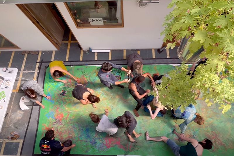 Still Lucy Algar's workshop held at Queensrollahouse studios