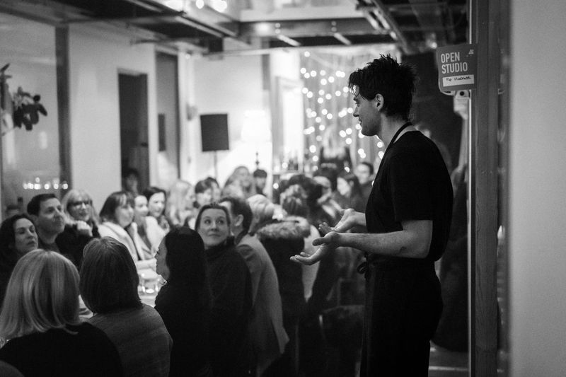 Audience participation in Zina Saro-Wiwa's performance