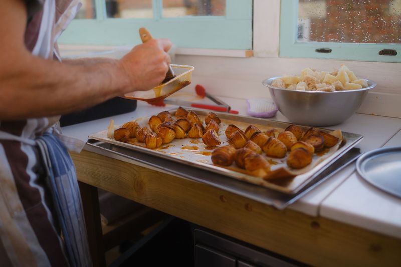 Tray of pastries prepared by Josh Talmud during Queensrollahouse Supper Club