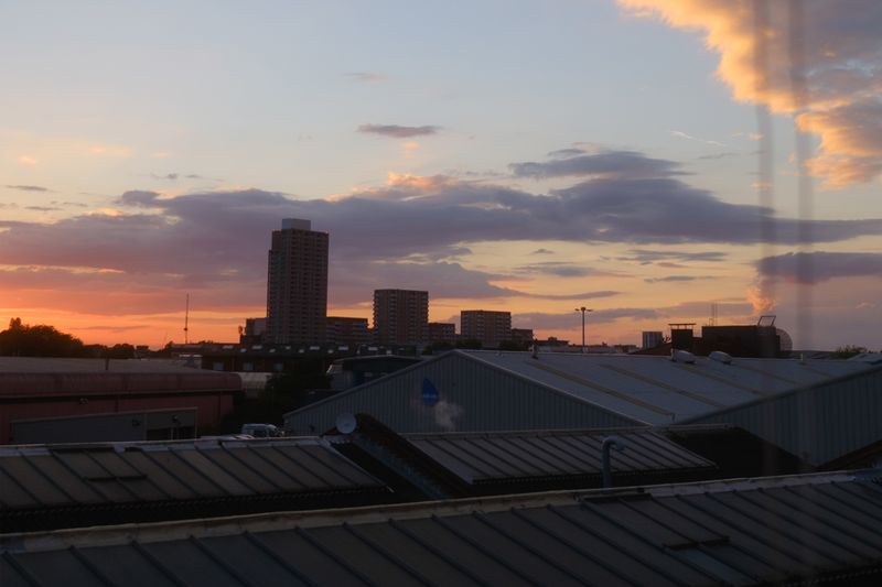 View over the rooftops from Queensrollahouse studios roofterrace